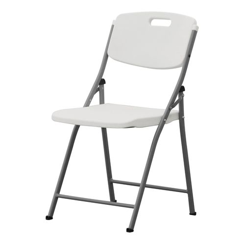Sillas plegables Home Trends portátiles de plástico color blanco
