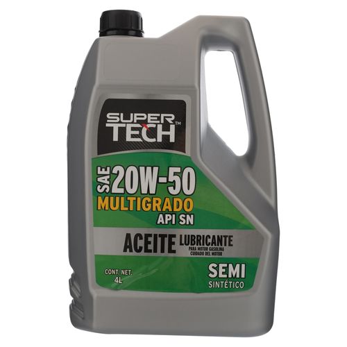 Aceite lubricante Super Tech multigrado 20w/50w - 4 L