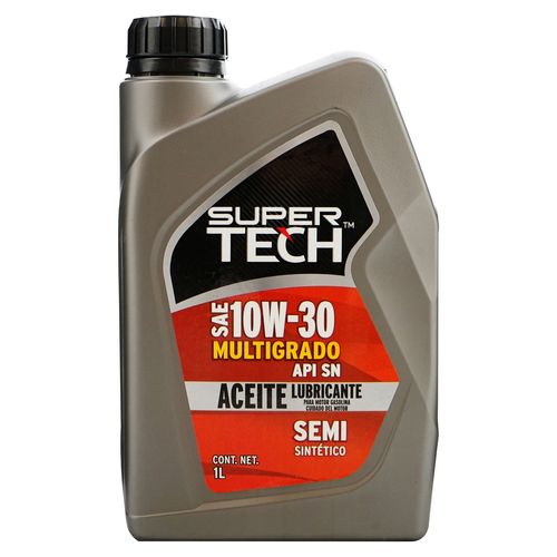 Aceite Super Tech multigrado semi sintético 10W30 - 1 L