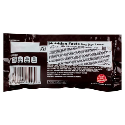 Chocolate M&M's Leche - 47.9 g
