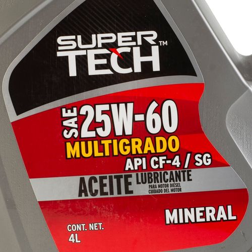 Aceite Supertech 25W60 Mineral - Galón