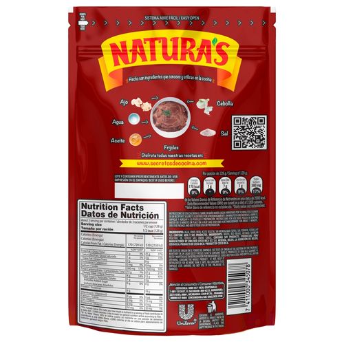 Frijoles Rojos Naturas Molidos  - 380g