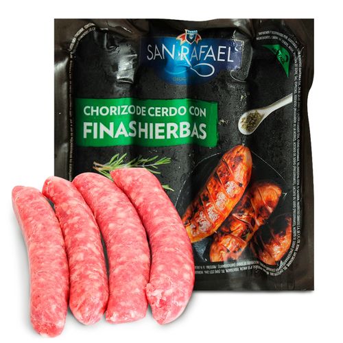 Chorizo De Cerdo Con Finas Hierbas San Rafel, Libre De Glúten - 300g