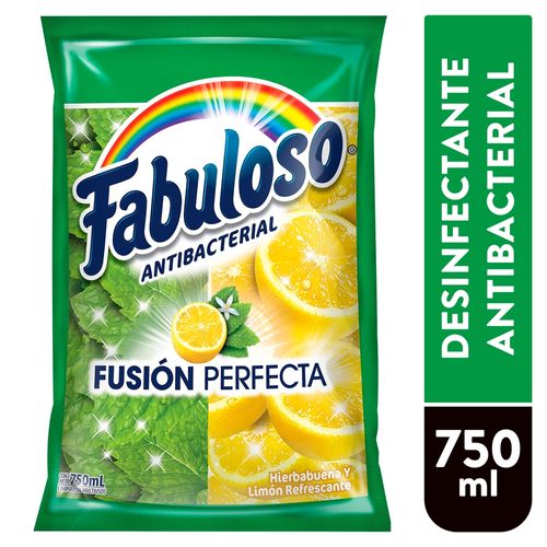 Desinfectante Multiusos Fabuloso Antibacterial Fusión Perfecta Limón - 750ml