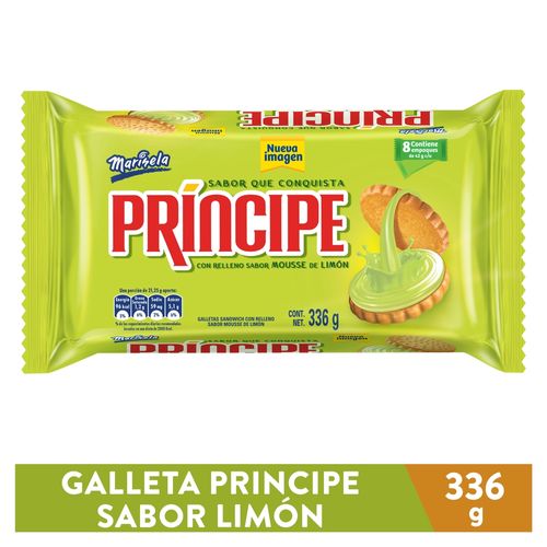 8 Pack Galleta Marinela Principe Limon - 336gr