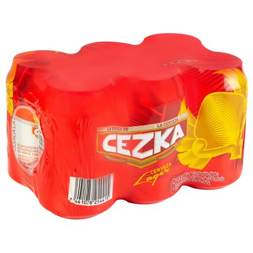 6 Pack Cerveza Cezka Lager 4.0 Alcohol - 330ml