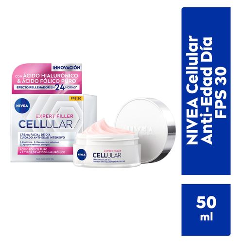 Crema Facial Nivea Cellular Anti-Edad de Día con FPS 30 -50ml