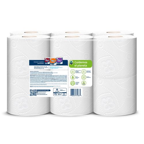 Papel Higiénico Rosal Naranja, Doble Hoja - 12Rollos