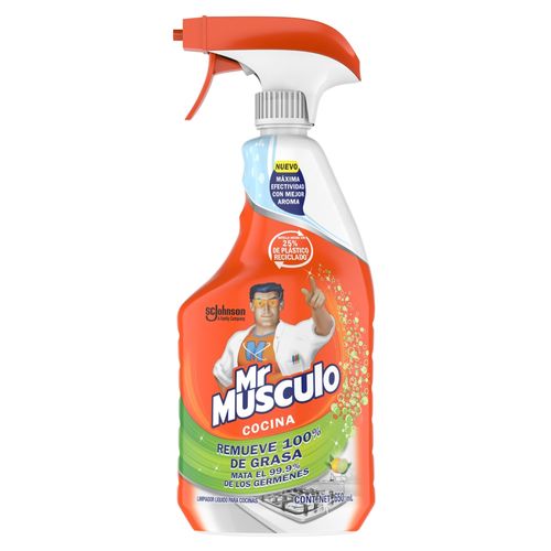 Desengrasante Mr. Músculo Limpiador Líquido para Cocinas Limón 650 ml