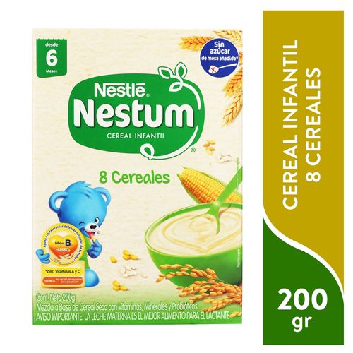 Nestlé® NESTUM® 8 Cereales Cereal Infantil Caja 200g