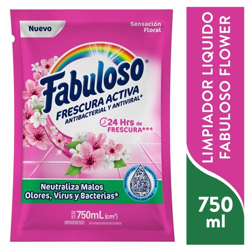 Desinfectante Multiusos Fabuloso Sensación Floral, Antibacterial Y Antiviral - 750ml