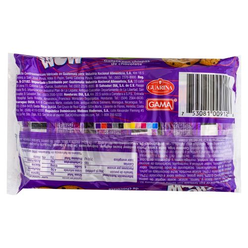 Galleta dulce Chocowow chispas 6 Uds - 216 g