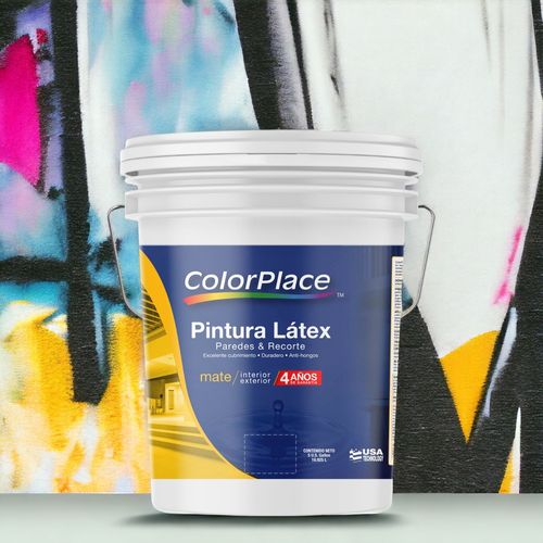 Pintura Látex ColorPlace Mate Base Pastel . 4 Años De Garantía - Cubeta