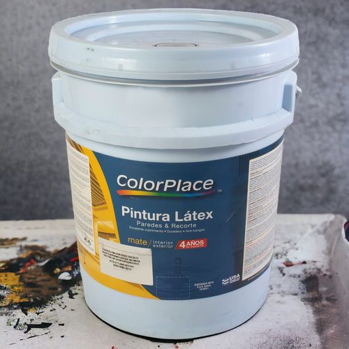 Pintura Látex Marca ColorPlace Mate Base Tinte. 4 Años De Garantía - Cubeta