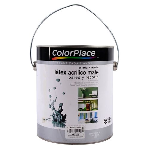 Pintura Látex Colorplace Acrílico Mate Deep. 7 Años De Garantía - 1 Galón
