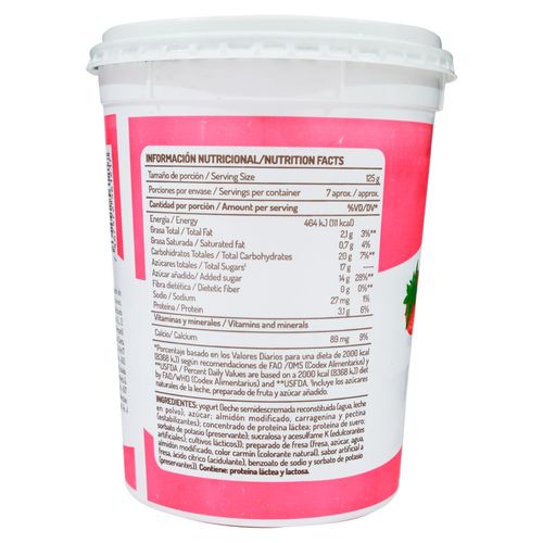 Yogurt Dos Pinos deligurt batido de fresa - 900 g