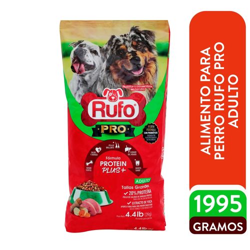 Alimento seco Rufo pro para perro adulto - 4400 g