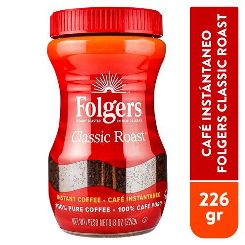 Cafe Folgers Inst Classic 226Gr