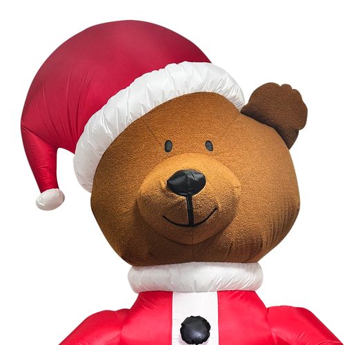 Inflable oso Holiday Time Navideño -243 cm