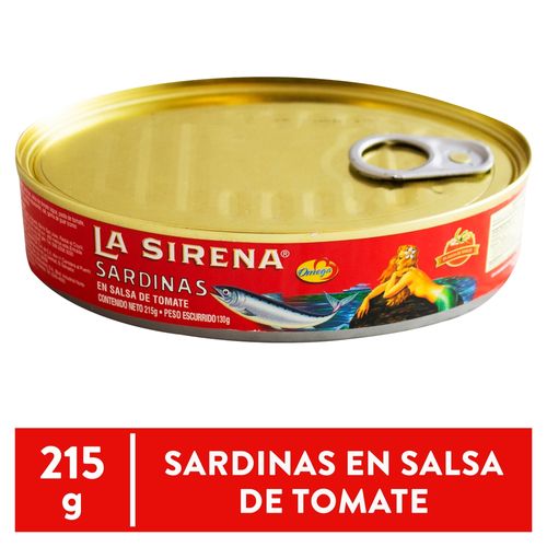 Sardina Sirena En Salsa De Tomate - 215 g