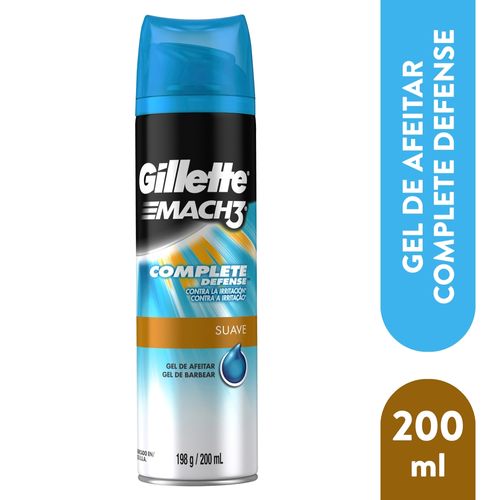 Gel Para Rasurar Gillette Mach3 Complete Defense - 200 ml