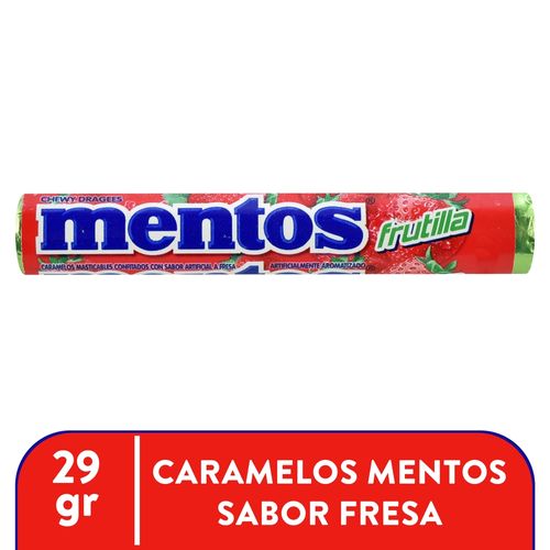 Mentos Caramelo Air Fresa Roll 29 Gr