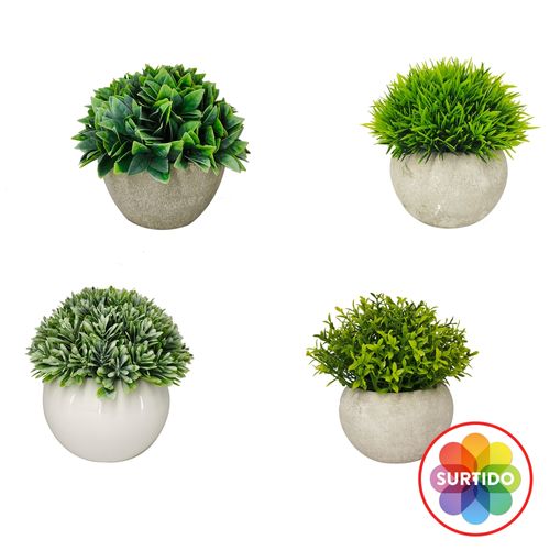 Planta Artificial Mainstays con maceta redonda -13 cm