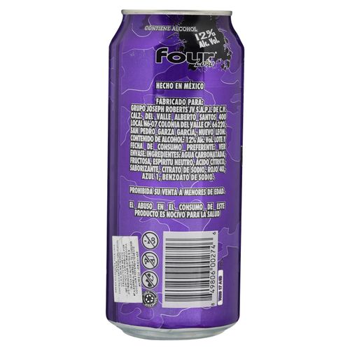 Bebida Four Loko Uva 473Ml