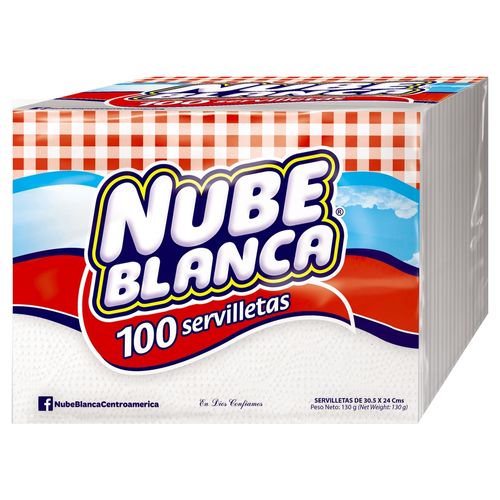 Servilleta Nube Blanca 100 Uds