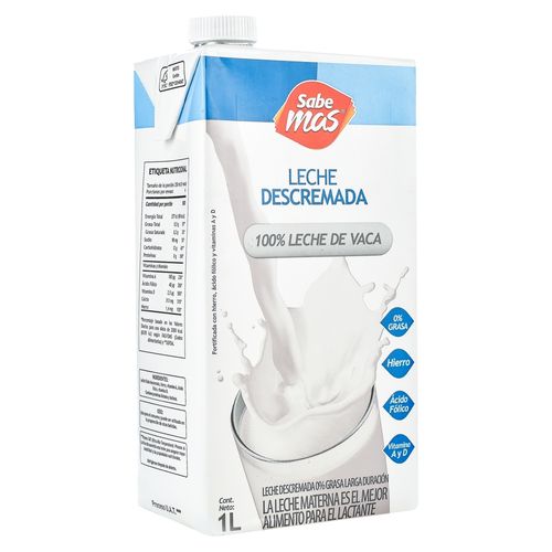 Leche Sabemas Uht Descremada - 1000ml