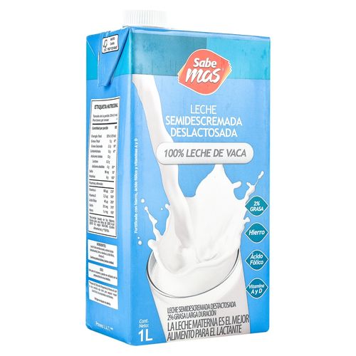 Leche deslactosada Sabemas ultrapasteurizada y homogenizada - 1000 ml