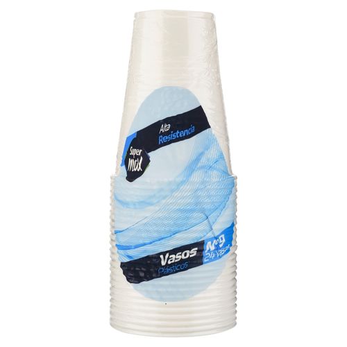 Vaso Supermax Desechable N9 Bco 24Uds