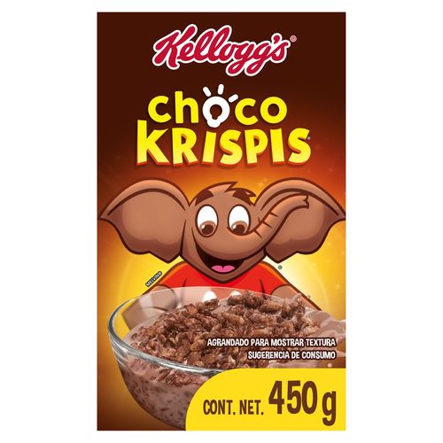 Cereal Kellogg's® Choco Krispis® Sabor A Chocolate, Granos De Arroz Inflado - 450 g