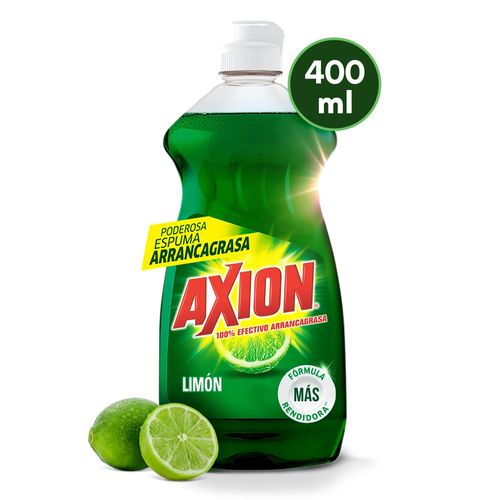 Lavaplatos Líquido Axion Limón, Arrancagrasa - 400ml