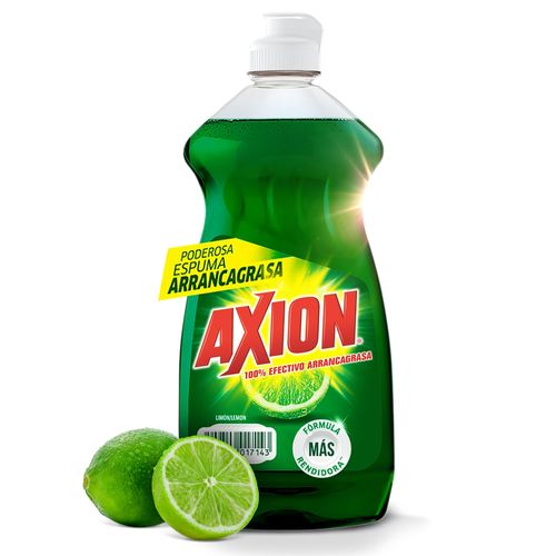 Lavaplatos Líquido Axion Limón, Arrancagrasa - 400ml