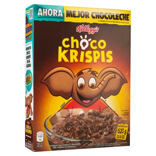 Cereal Kellogg's® Choco Krispis® Sabor A Chocolate, Granos De Arroz Inflado - 620 g