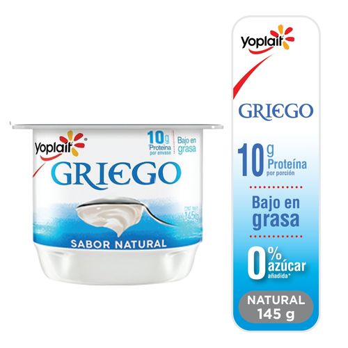 Yogurt Yoplait Griego 0 Azuc Nat 145 Gr