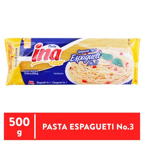 Pasta Larga Ina Espagueti No3 500Gr