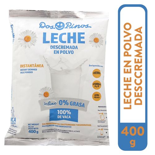 Leche Dos Pinos Polvo In Line 0% Grasa - 400 gr