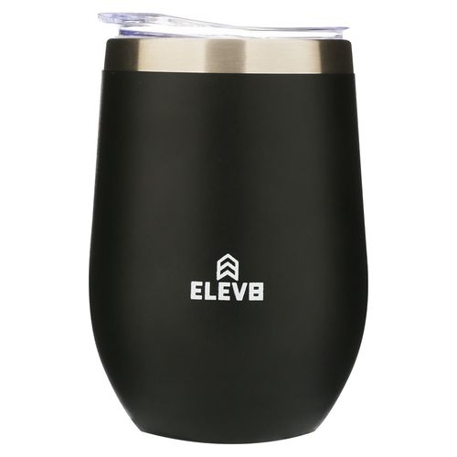 Copa de vino Elev8 insulada color negro -14 oz