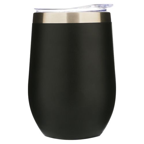 Copa de vino Elev8 insulada color negro -14 oz