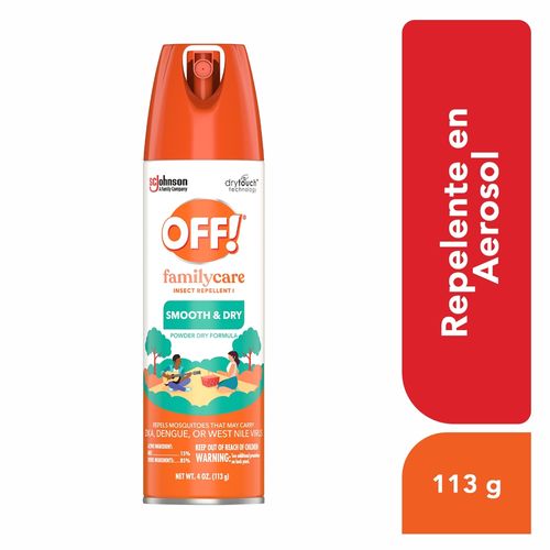 Repelente Off Aerosol Family Care - 113gr