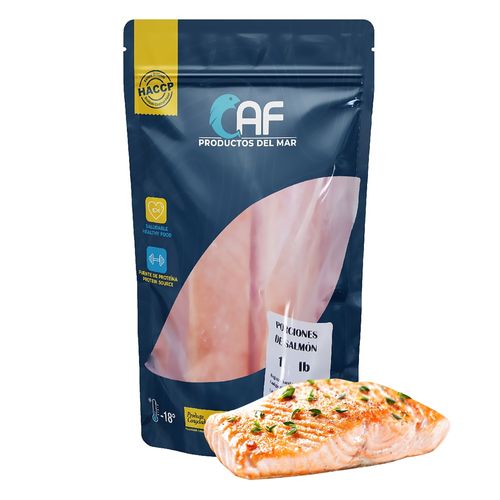 Porciones de salmón Caf productos del mar congeladas - 1 lb