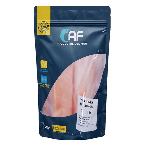 Porciones de salmón Caf productos del mar congeladas - 1 lb