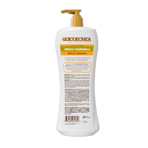 Crema Goicoechea arnica manzanilla efecto calmante - 400 g