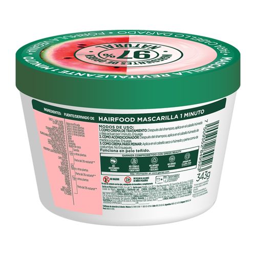 Mascarilla Garnier Hair Food Sandía - 350 ml