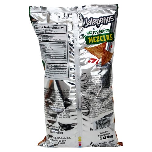 Tortillas de maíz Diana snack sabor jalapeño - 160 g