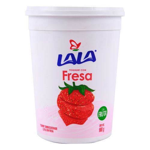 Yogurt Lala sabor a fresa batido - 900 g