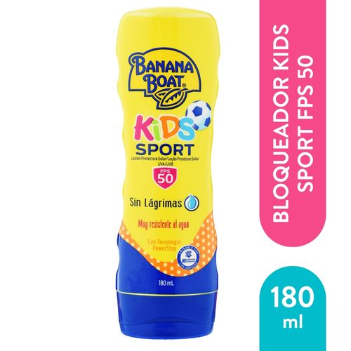 Bloqueador solar Banana Boat kids sport fps50 sin lágrimas - 180 ml