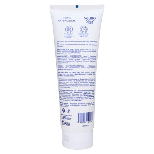 Crema antibacterial Neutroskin  cuidado corporal - 250 ml